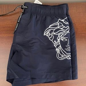 Versace Boxer Swimsuit with Medusa Print